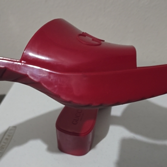 Gucci Red Women's Slide Sandals - Picture 8 of 13